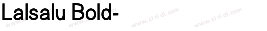 Lalsalu Bold字体转换